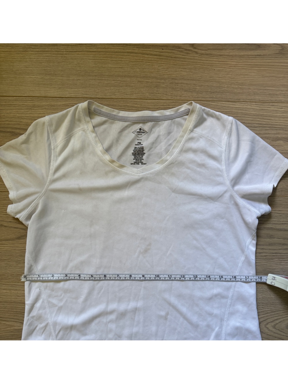 St. John's Bay White Short Sleeve Crew Neck Tee
